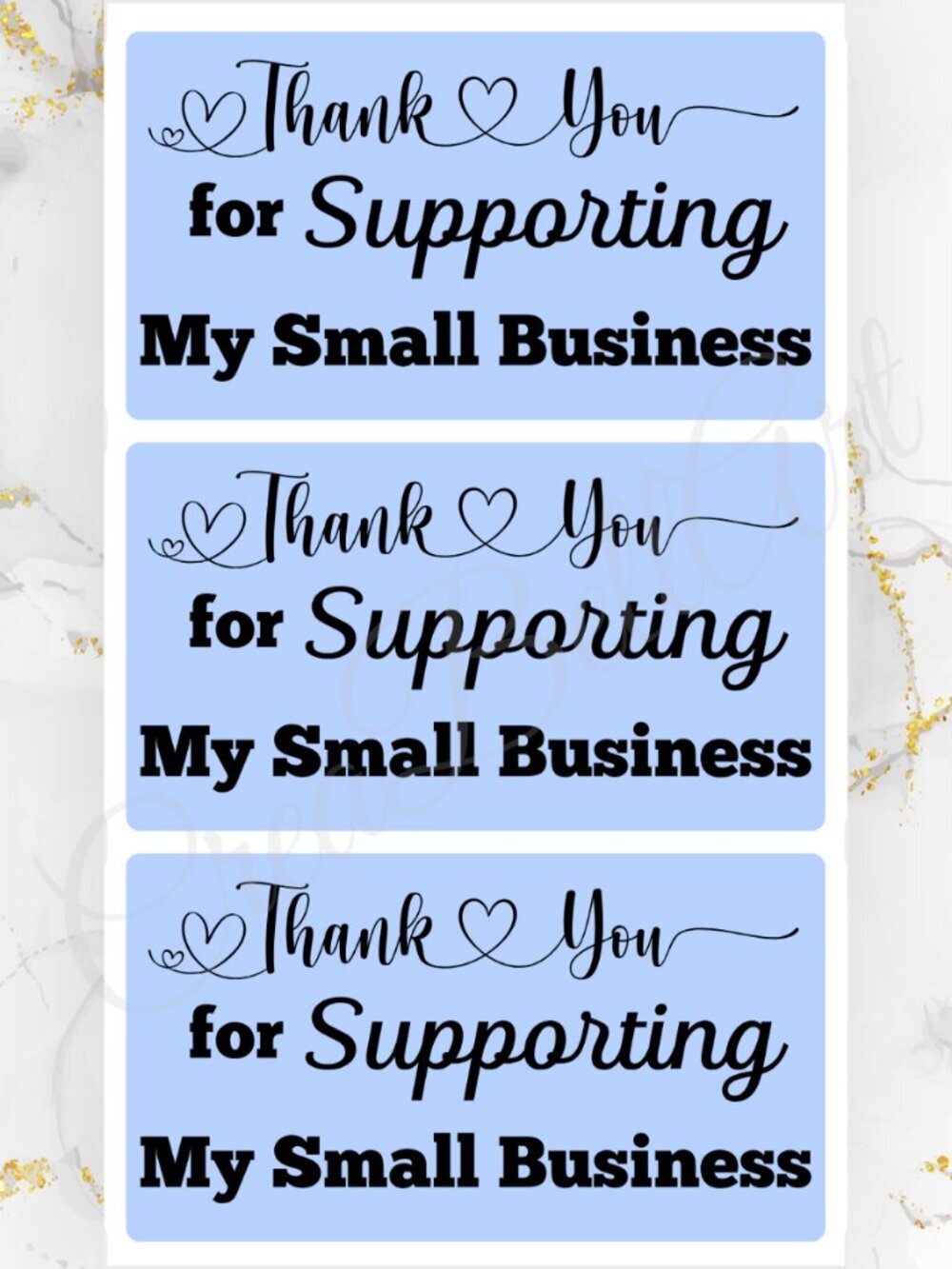 100 Thank you Stickers for Packaging | Small Business Labels